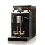 Автоматическая кофемашина Saeco Lirica black для офиса с ручным капучинатором.