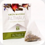 Премиальный Чай в пирамидках Althaus Grün Matinee (Грюн Матинэ) 15 шт по 2,75 г для кафе