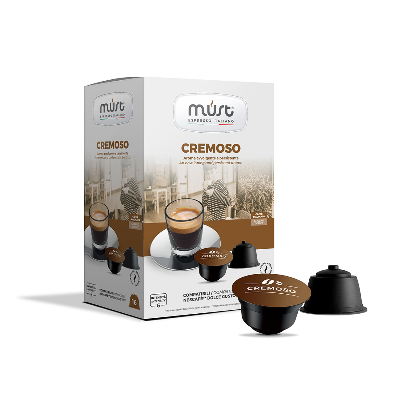 Кофе в капсулах системы Dolce Gusto Must Cremoso (Кремосо) 16 шт.