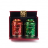 Подарочный набор чая Damman "Noel vert/ Рождество" 2 банки и ситечко