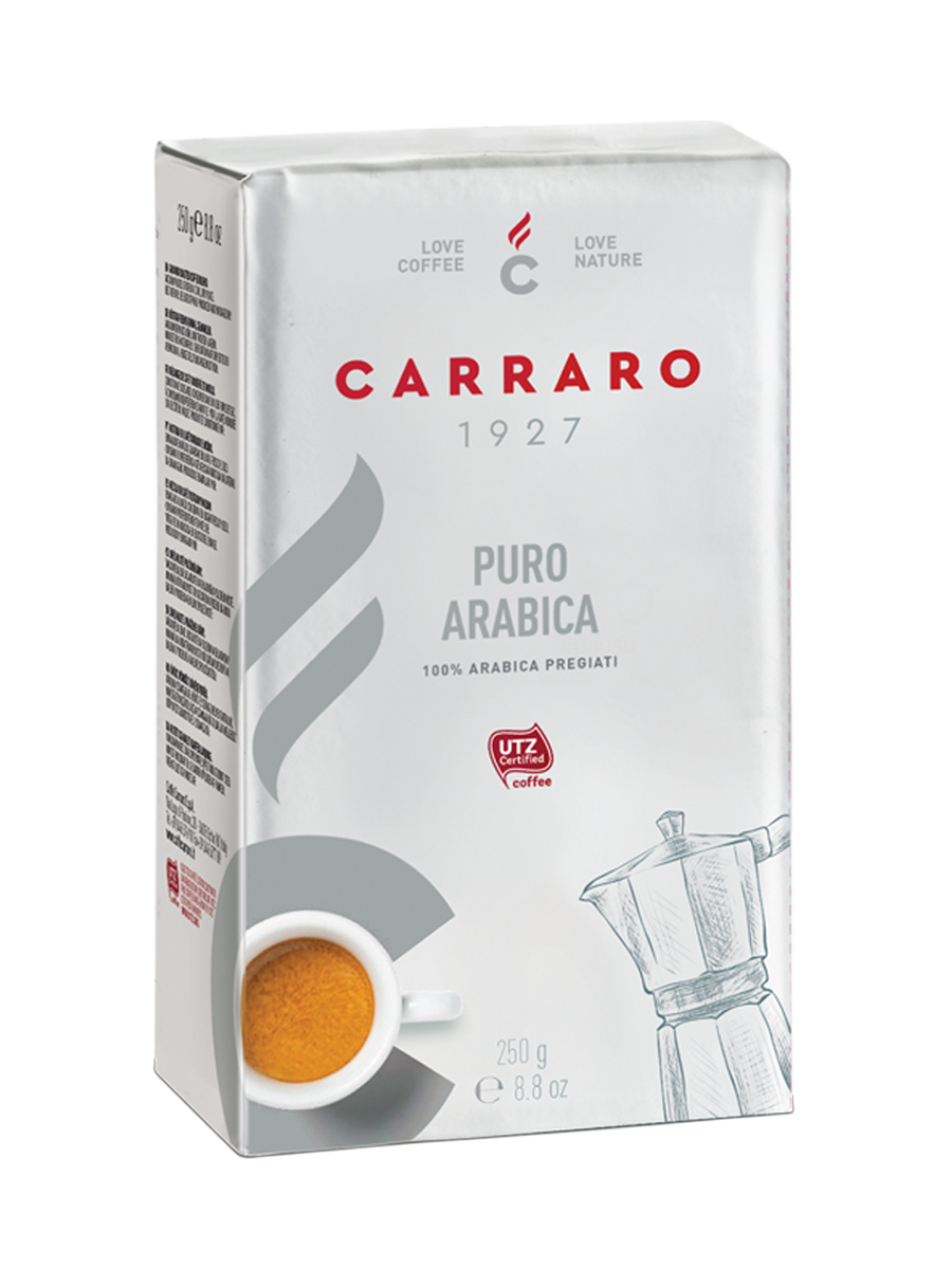 Кофе молотый Carraro Arabica 100% (Карраро 100% Арабика) 250 г