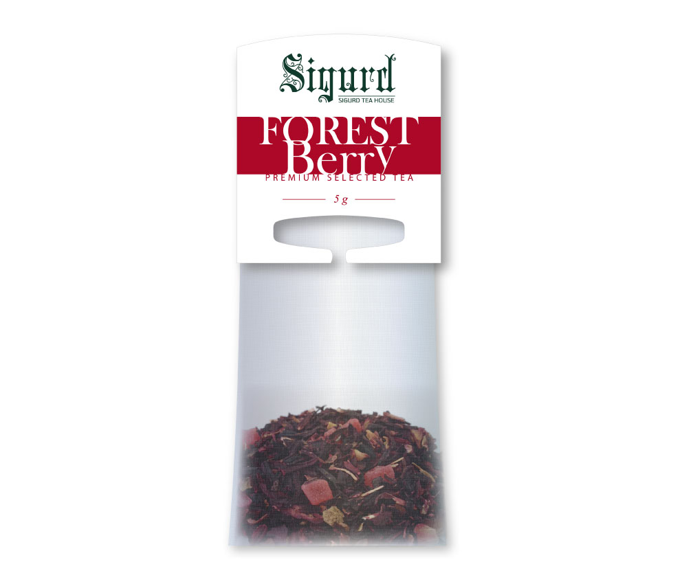 Чай в пакетиках для чайника Sigurd Forest Berry ( Лесные ягоды) 20 пакетиков по 5 г