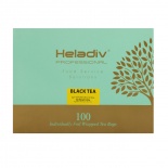 Бюджетный Чай в пакетиках heladiv Professional Line black 100 пакетов в САШЕ  для офиса