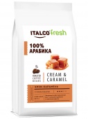 Кофе в зернах ITALCO Крем-карамель (Cream & Caramel) ароматизированный, 375 г 100% Арабика     для приготовления в гейзерной кофеварке