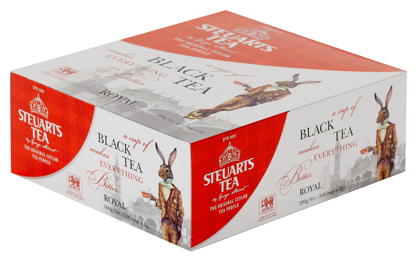 Чай в пакетиках STEUARTS Black Tea Royal 100 пак