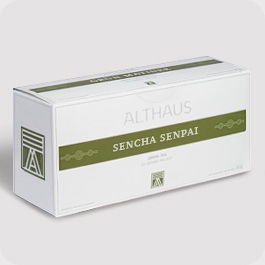 Чай в пакетиках для чайников Althaus Sencha Senpai (Сенча Сенпай) 15 пакетиков по 4 г