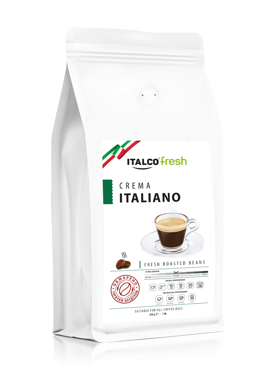 Кофе в зернах Italco Crema Italiano (Крема Италиано) 500 г.