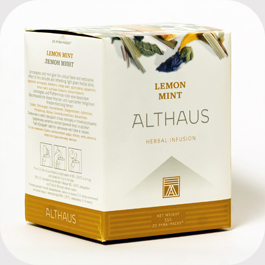 Чай в пирамидках Althaus Lemon Mint (Альтхаус Лемон Минт) 15 шт по 2,75 г