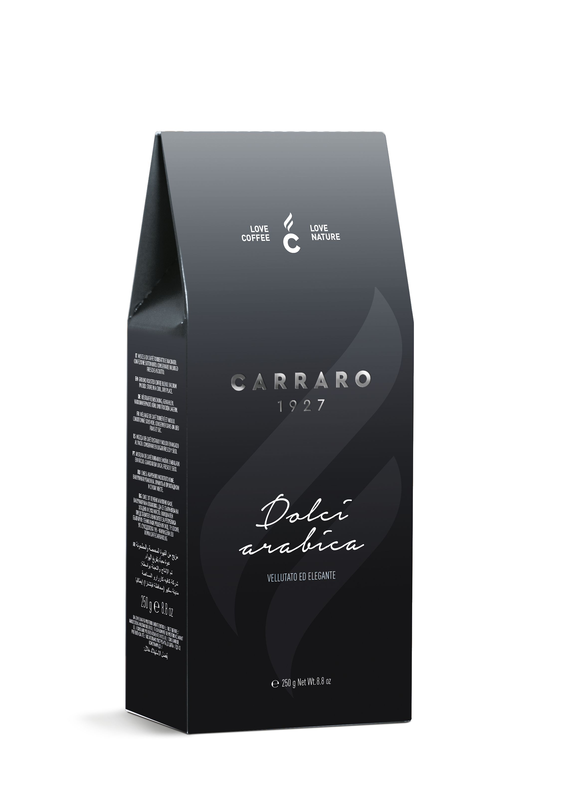 Кофе молотый  Carraro Dolci Arabica  250 гр картон