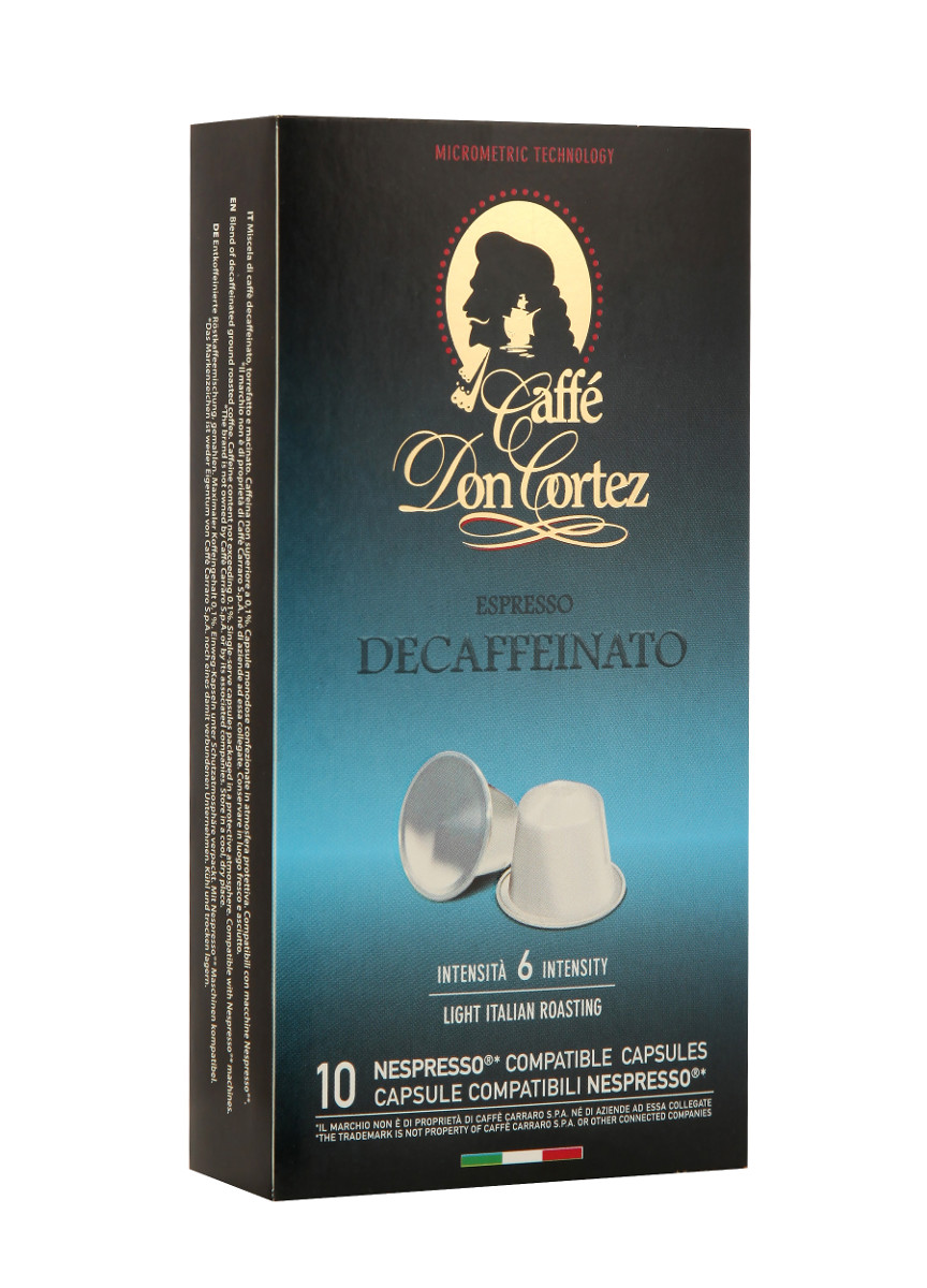 Кофе в капсулах системы Nespresso  Don Cortez Decaffeinato  10 шт.