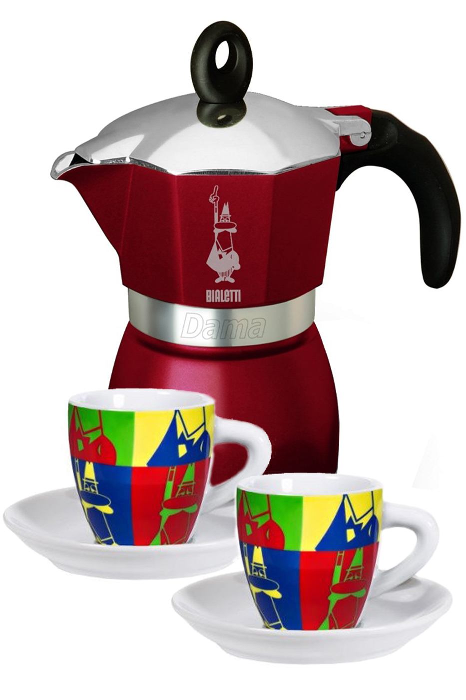 Подарочный набор Bialetti SET Dama Glamour с двумя чашками