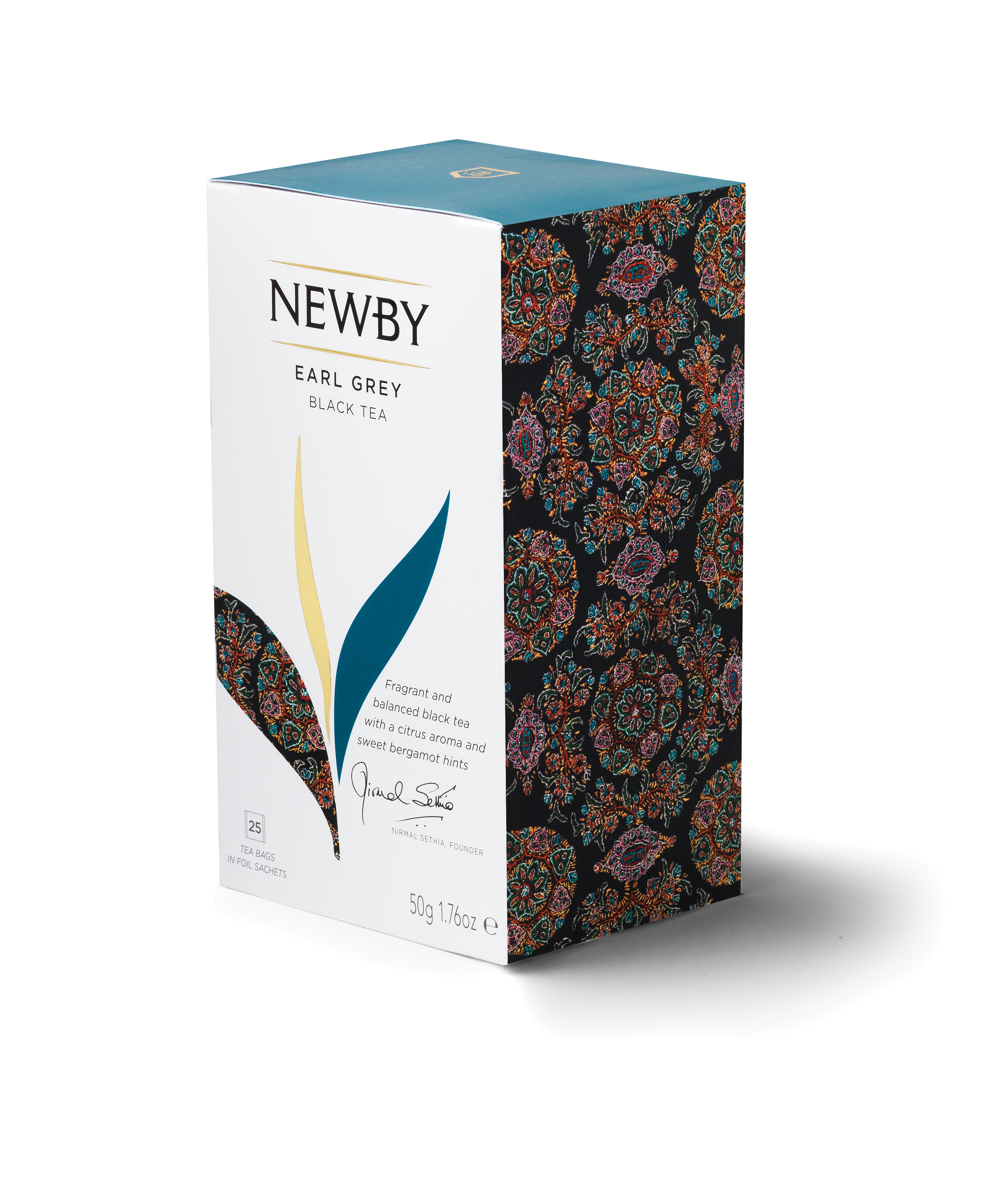 Чай в пакетиках Newby Earl Grey (Ньюби Эрл Грей) 25 пакетиков. 