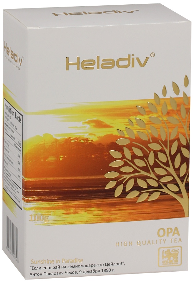 Чай черный листовой heladiv opa 100 г