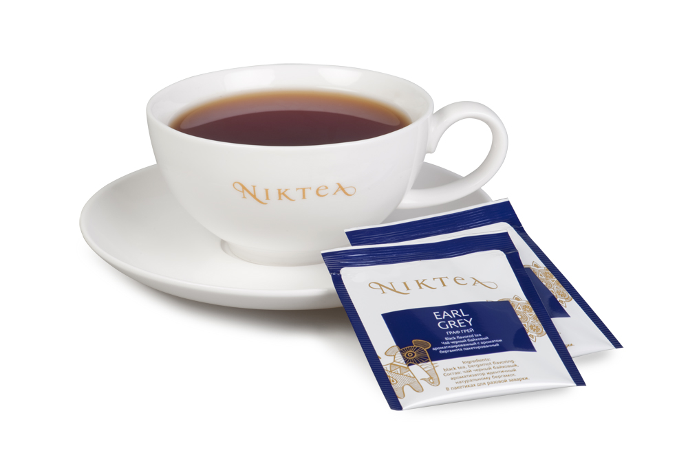 Чай в пакетиках для чашки Niktea Earl Grey (Граф Грей) 25 пакетиков