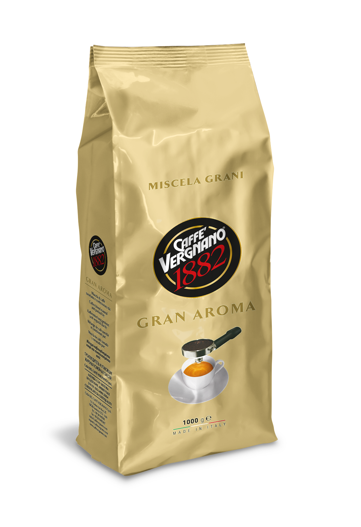 Кофе в зернах Vergnano Gran aroma (Верньяно Гран Арома) 1 кг