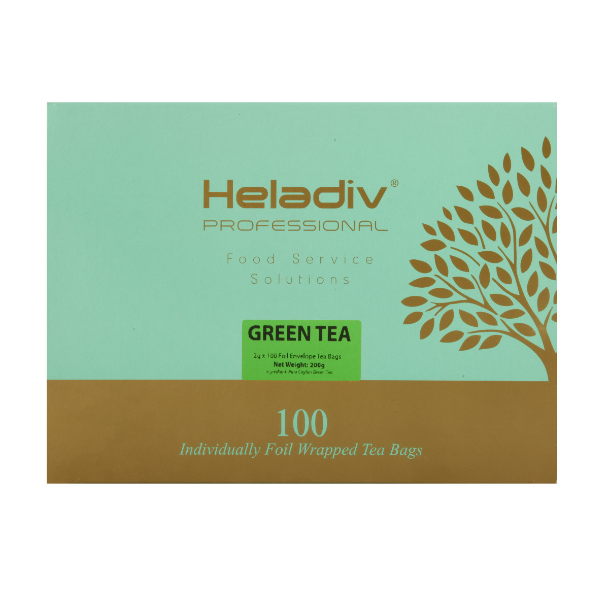 Чай в пакетиках heladiv Professional Line Green 100 пакетиков в  САШЕ 